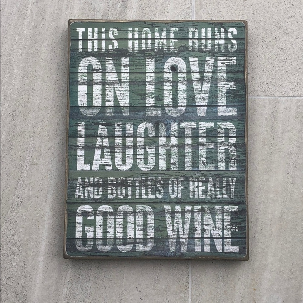 “This Home Runs....” Wooden Wall Art